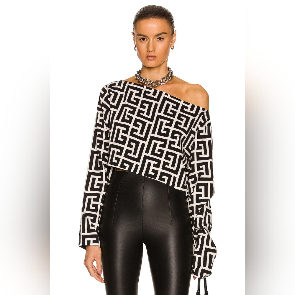 Balmain Womens Cropped Top